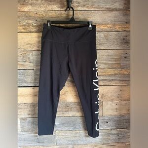 Black Calvin Klein workout pants
